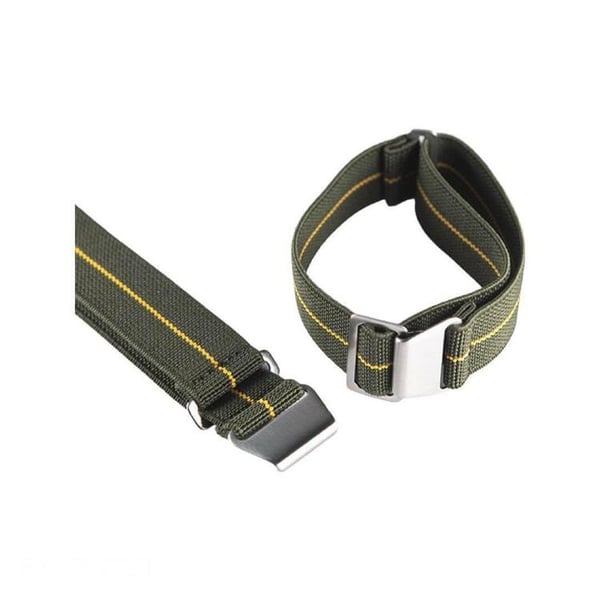 Grönt och gult Marine Nationale klockarmband