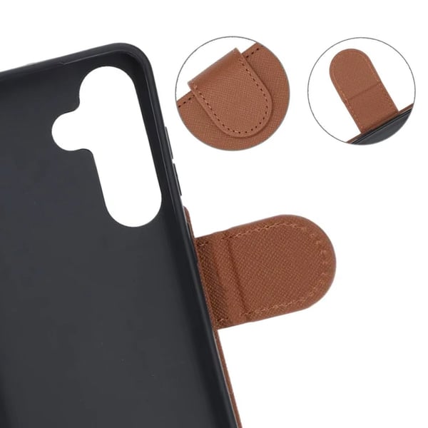 Samsung Galaxy S24 Plånboksfodral med Stativ - Brun