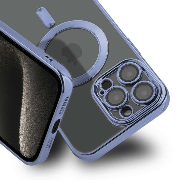 Luxury Mobilskal med Magsafe iPhone 14 Pro Max - Blå