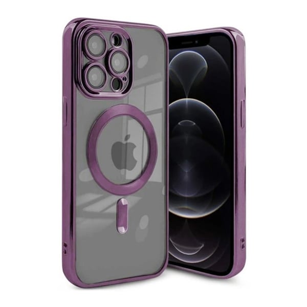 Luxury Mobilskal med Magsafe iPhone 12 Pro Max - Lila