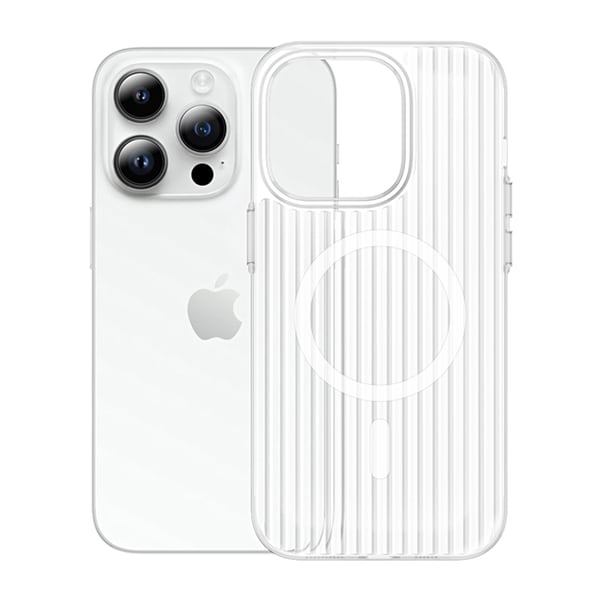 iPhone 12/12 Pro Mobilskal Korrugerad - Transparent