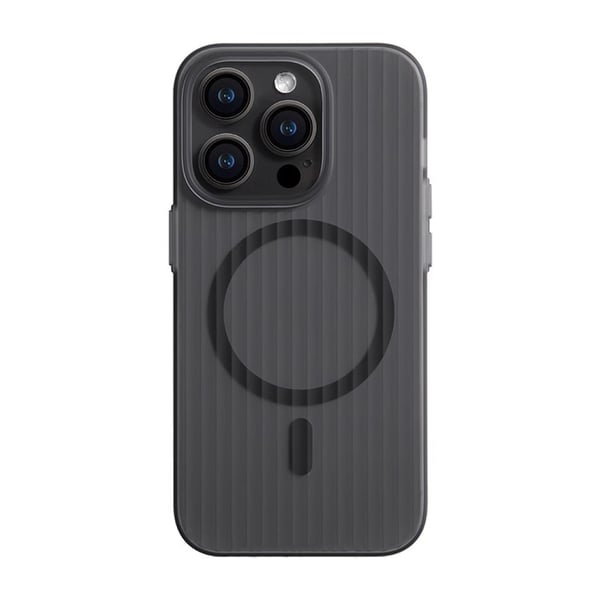 iPhone 15 Pro Mobilskal Korrugerad - Svart