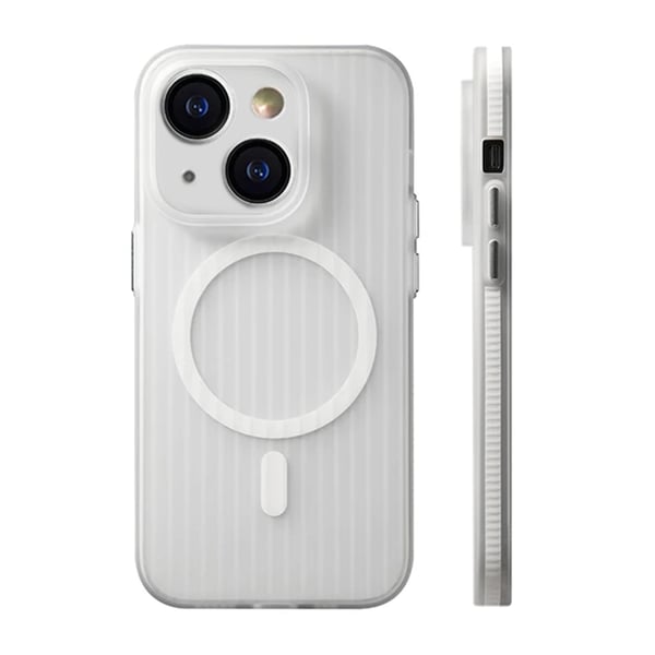 iPhone 14/13 Mobilskal Korrugerad Anti-Halk - Transparent