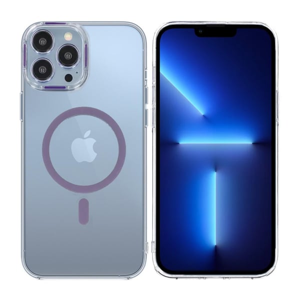iPhone 13 Pro Max Stöttålig Mobilskal med Magsafe - Lila