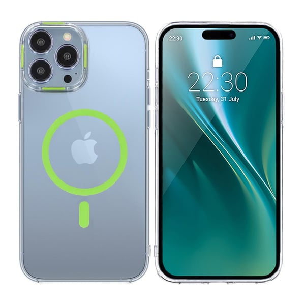 iPhone 14 Pro Stöttålig Mobilskal med Magsafe - Grön