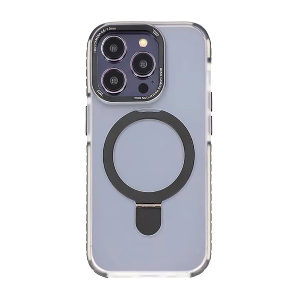 iPhone 15 Pro Mobilskal med Magsafe och Stativ - Svart