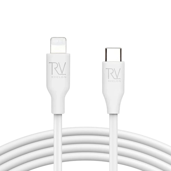 USB C till Lighnting MFi Kabel Rvelon - 1 Meter Vit