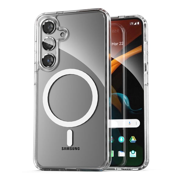 Samsung Galaxy S24 Plus Mobilskal Hybrid med Magsafe - Transparent