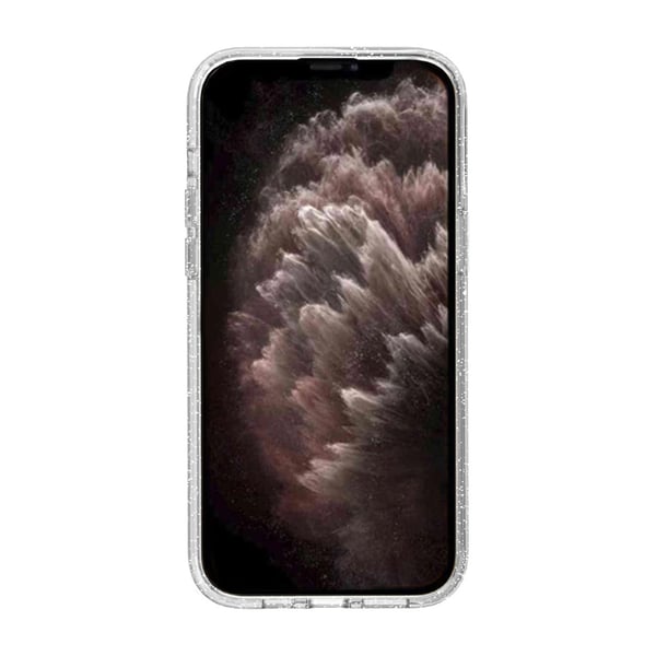 iPhone 11 Mobilskal Stöttåligt med Glitter - Transparent