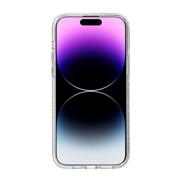 iPhone 14 Pro Mobilskal Glitter Magsafe - Transparent