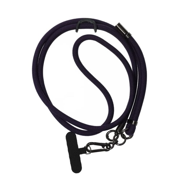 Mobilhalsband Universal justerbart - Mörklila