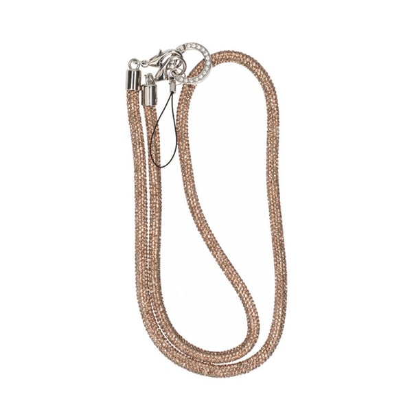 Mobilband Halsband 80cm - Guld glitter