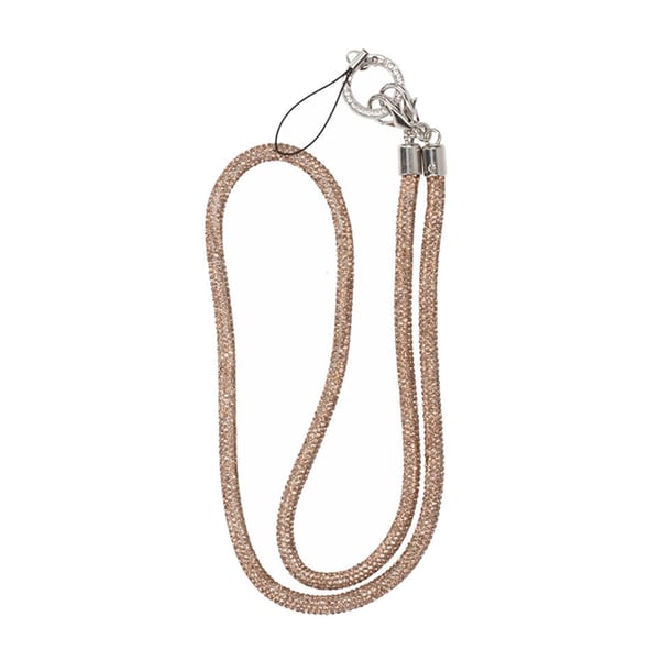 Mobilband Halsband 80cm - Guld glitter