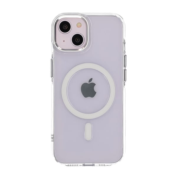 iPhone 14/13 Mobilskal TPU med Magnet Rvelon - Transparent