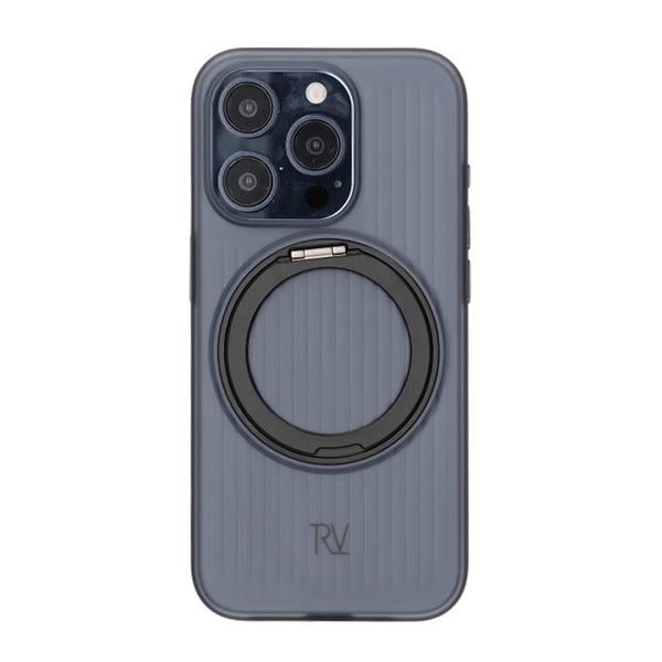 iPhone 15 Pro Max Rvelon Skal Roterande Magnet Stativ - Svart