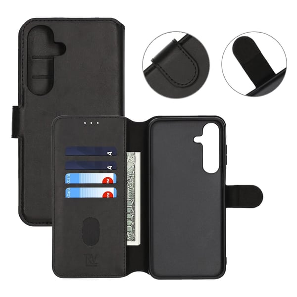 Samsung Galaxy S25 Plånboksfodral Magnet Rvelon - Svart