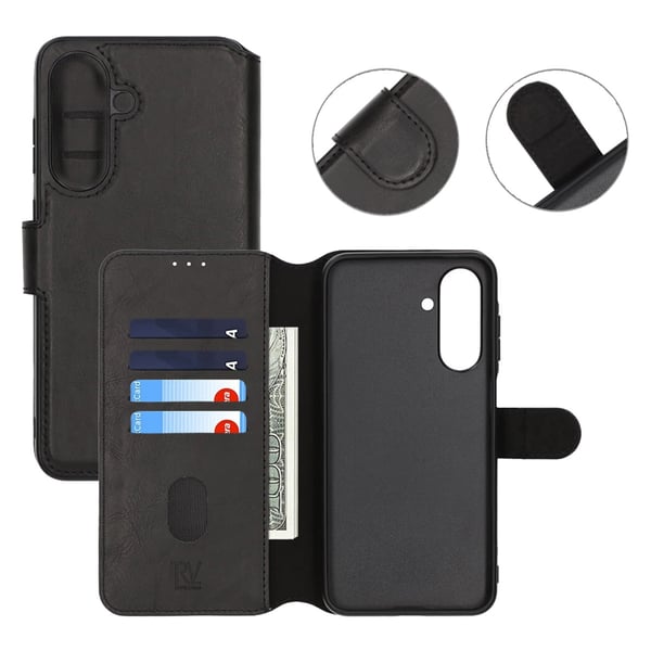 Samsung Galaxy S24 FE Plånboksfodral Rvelon - Svart