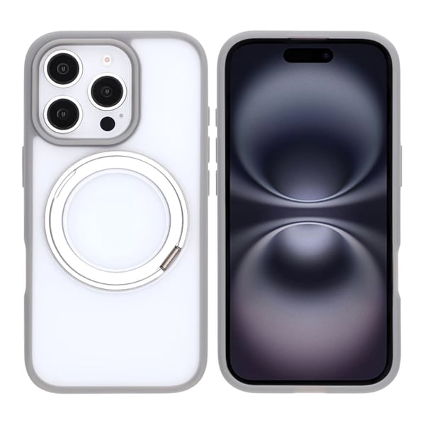 iPhone 16 Pro Max Mobilskal med Magsafe Stativ - Grå