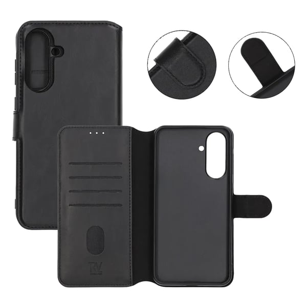 Rvelon Plånboksfodral Magnet för Samsung Galaxy A36 - Svart