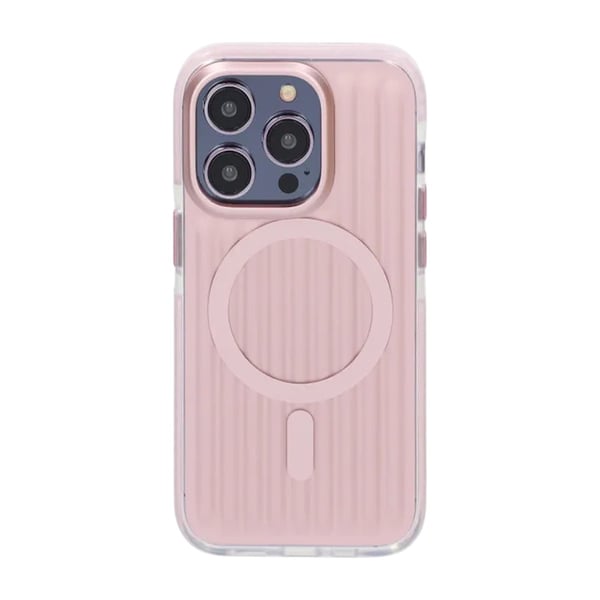 Mönstrat TPU Skal till iPhone 14 Pro med MagSafe - Rosa
