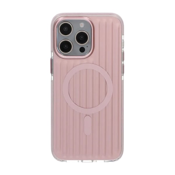Mönstrat TPU Skal till iPhone 15 Pro Max med MagSafe - Rosa