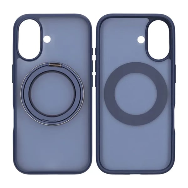 Mobilskal Roterande Magnet Stativ för iPhone 17 - Blå