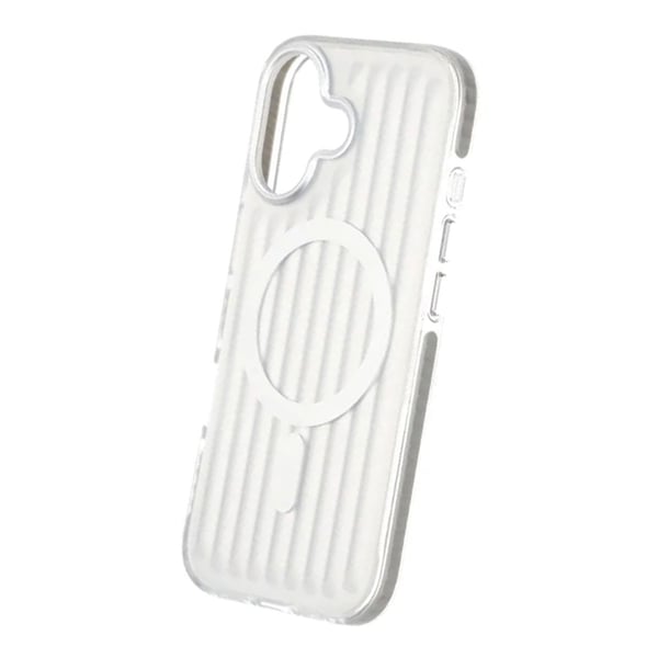 Mobilskal Korrugerad Magsafe för iPhone 17 - Silver