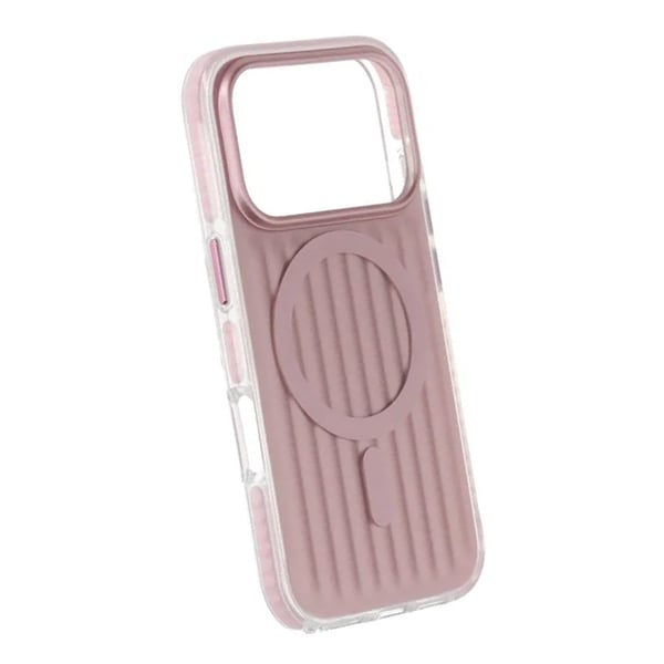 Mobilskal Korrugerad Magsafe för iPhone 17 Pro - Rosa