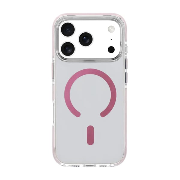 Mobilskal Magnet Dubbelskydd för iPhone 17 Pro Max - Rosa