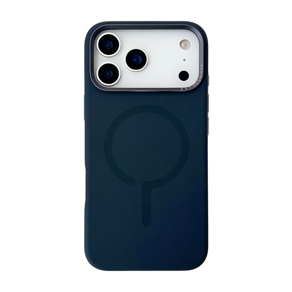 Mobilskal Silikon med Kamera Metallram för iPhone 17 Pro - Blå