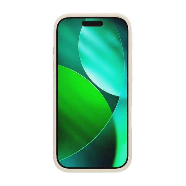 Mobilskal Silikon med Kamera Metallram för iPhone 17 Pro - Vit