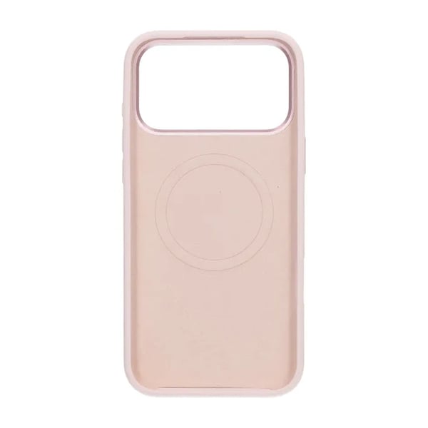 Mobilskal Silikon med Kamera Metallram för iPhone 17 Pro Max - Rosa