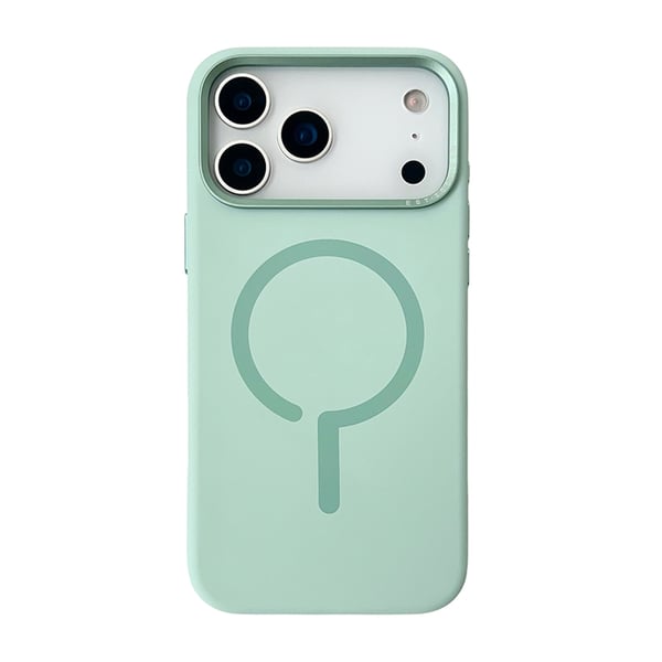 Mobilskal Silikon med Kamera Metallram för iPhone 17 Pro - Grön