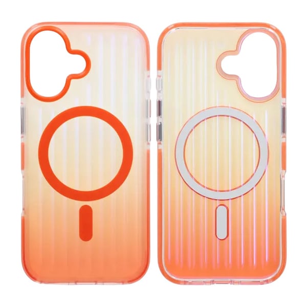 Mobilskal Korrugerad MagSafe för iPhone 17 - Orange