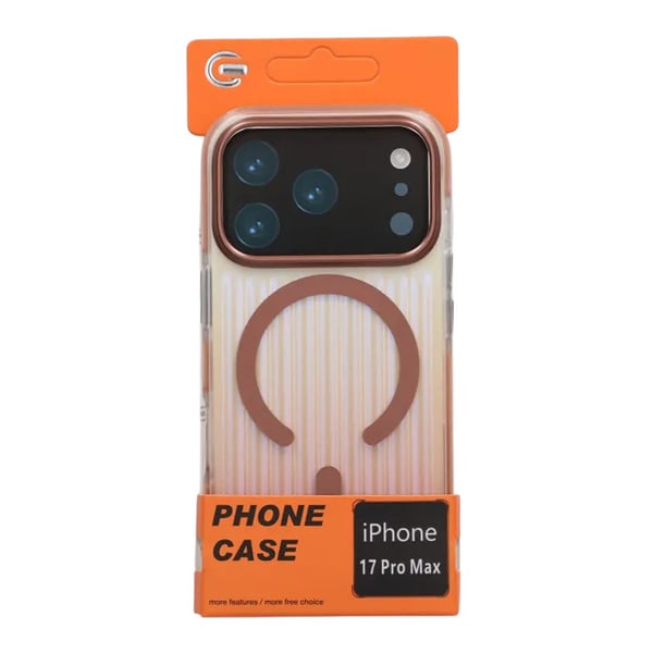 Mobilskal Korrugerad MagSafe för iPhone 17 Pro Max - Roséguld