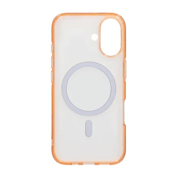 Mobilskal TPU Magsafe för iPhone 17 - Orange Transparent