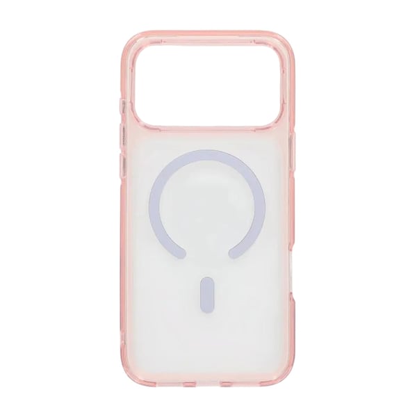 Mobilskal TPU Magsafe för iPhone 17 Pro - Rosa Transparent