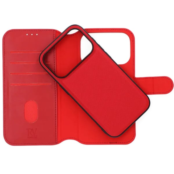 Rvelon Plånboksfodral Magnet för iPhone 17 Pro - Röd