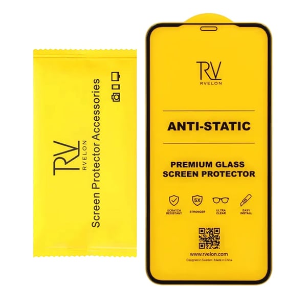 Rvelon Skärmskydd för iPhone XR/11 Härdat Glas 2.5D - miljö