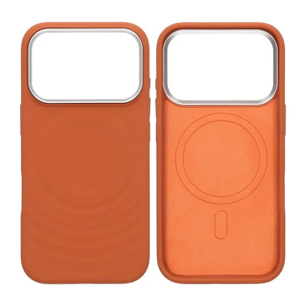 Mobilskal Silikon med Magsafe för iPhone 17 Pro Max - Orange
