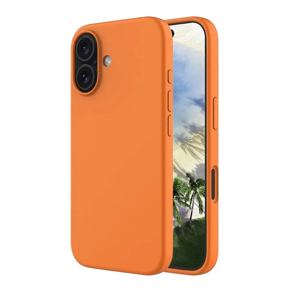 Rvelon Mobilskal Silikon MagSafe för iPhone 16 - Orange