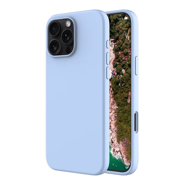 Rvelon Skal Silikon MagSafe för iPhone 16 Pro Max - Ljusblå