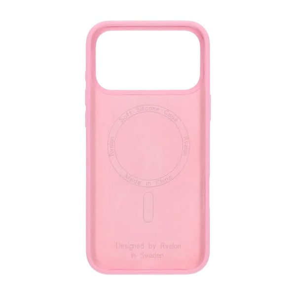 Rvelon Mobilskal Silikon MagSafe för iPhone 17 Pro - Rosa
