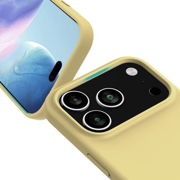 Rvelon Mobilskal Silikon MagSafe för iPhone 17 Pro - Gul