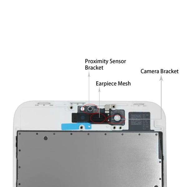 iPhone 8 Plus LCD Skärm DTP - Vit (Tagen från ny iPhone)