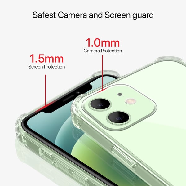 Stöttåligt Mobilskal iPhone 12 Mini - Transparent