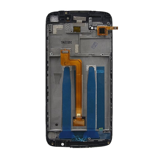 Alcatel One Idol 3 Skärm/Display med Ram - Svart