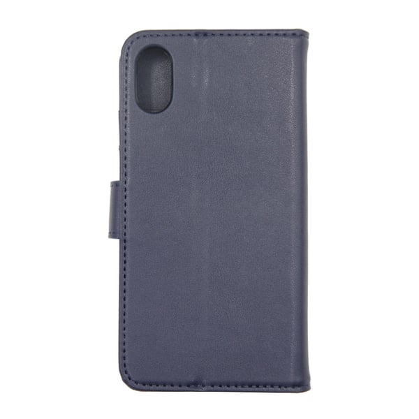 iPhone X/XS Plånboksfodral Magnet Läder med Stativ - Blå