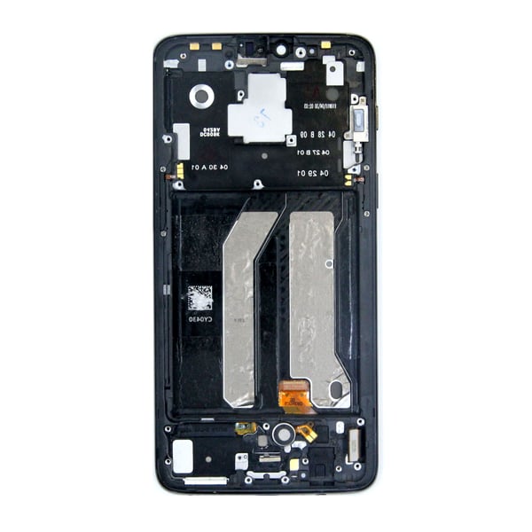 OnePlus 6 Skärm med LCD Display - Spegel Svart