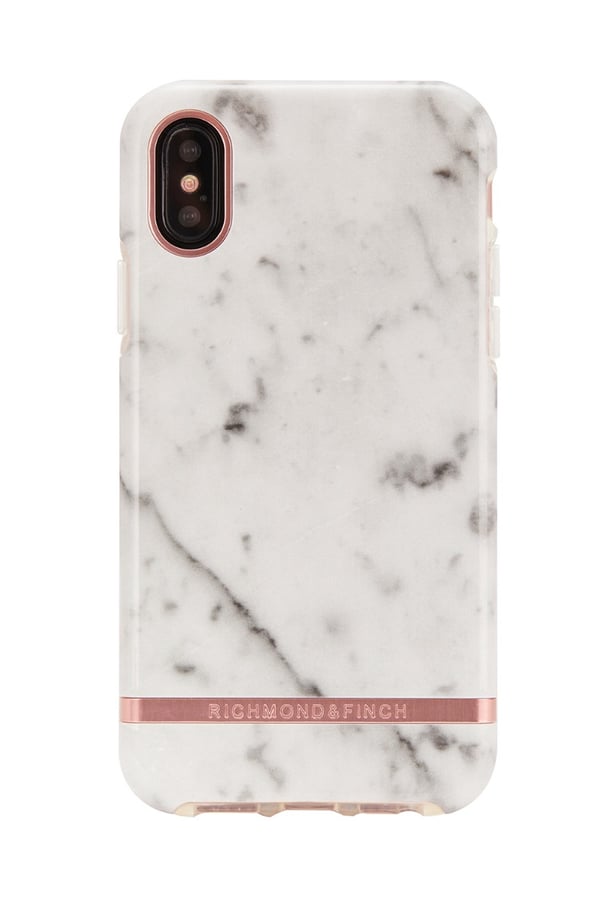 Richmond & Finch Skal Vit Marmor Rosé - iPhone XS Max